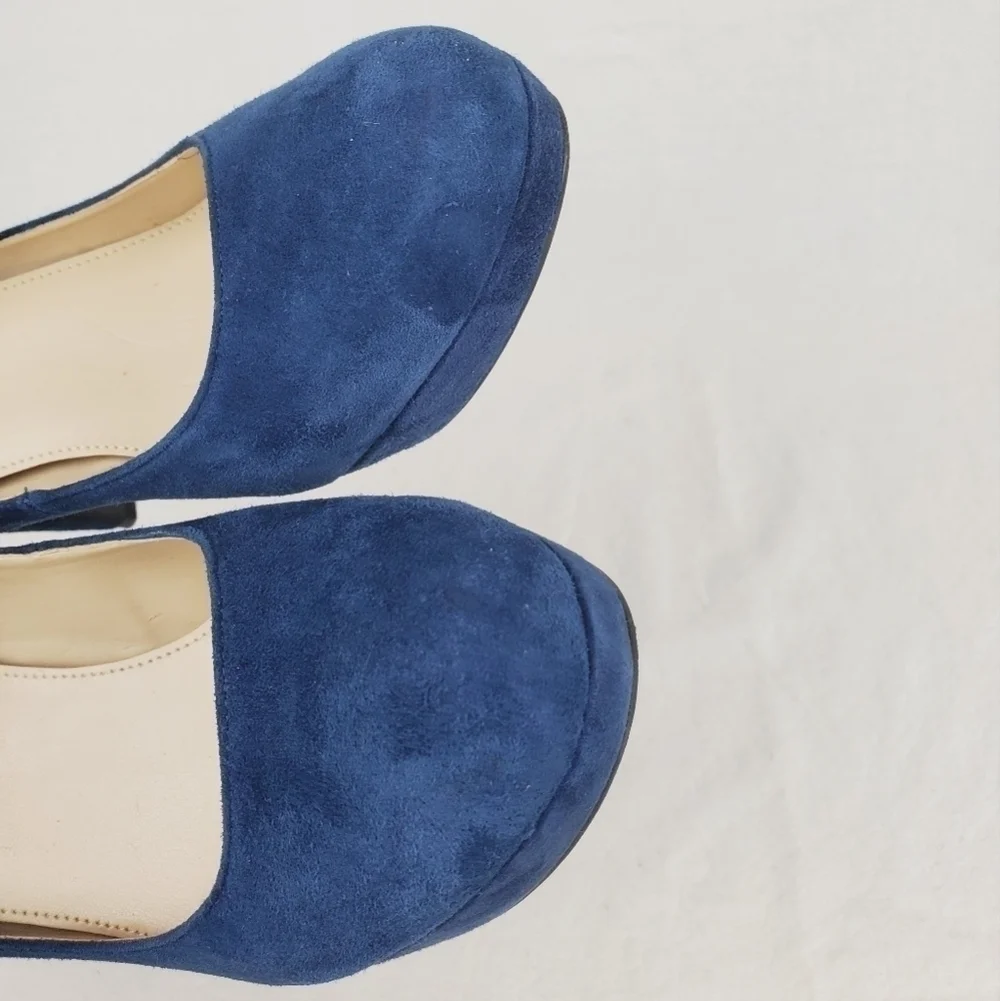 Marc Fisher Sydney blue leather heel pumps size 8.5M